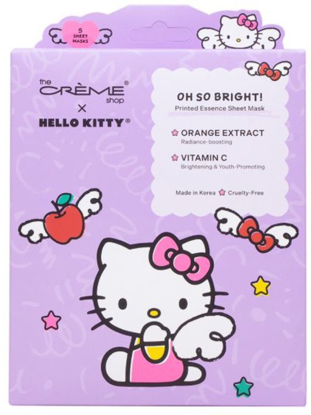 The Crème Shop x Hello Kitty Heavenly Hydration Sheet Mask - 5 Pack